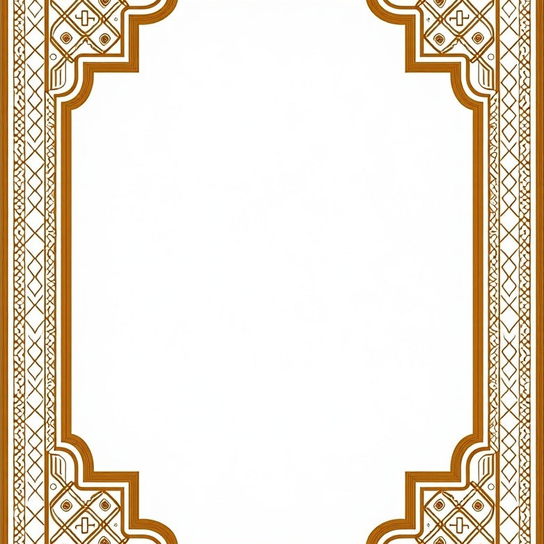 Elegant Interlocking Lattice Trellis Ornamental (Beige) - ODIKA