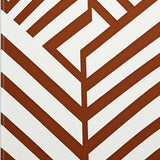 Abstract Chevron with Interlocking Stripes and Dynamic Angles(Brown)
