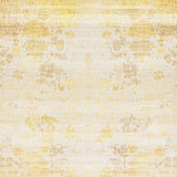 Abstract Floral Beige Yellow Area for Entryway(Yellow)