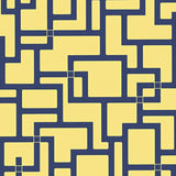 Cubist Maze Artistic Decorative Fashionable Elegant Stylish(Yellow)
