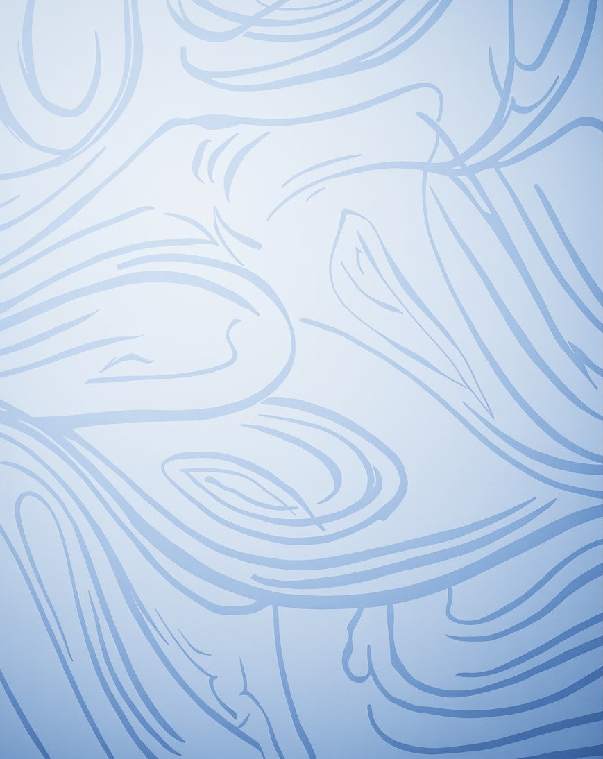 Fading Stripes Ombre Design with Subtle Wave Motifs (Blue) - ODIKA