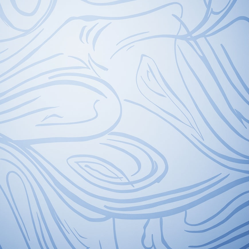 Fading Stripes Ombre Design with Subtle Wave Motifs (Blue) - ODIKA