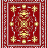Nordic Starburst Celebration with Festive Embellishments(Red)