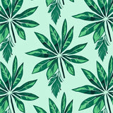 Tropical Leaf Mosaic Vibrant Accent(Green)
