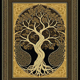 Bold Celtic Artful Representation(Gold)