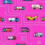 Helper Transportation Network Illustration (Pink)