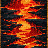 Vivid Abstract Volcanic Motif(Red)