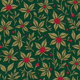 Vintage Holly Wreath Area with Traditional Festive Motifs(Green)