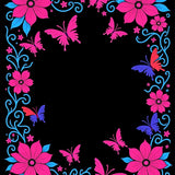 Mystic Fairy Garden with Ethereal Butterflies and Lush Blossoms (Pink)