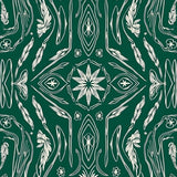 Celestial Snow Crystal with Radiant Boho Design(Green)