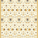 Desert Bloom Beige Ivory Geometric Floral Oasis Design(Beige)