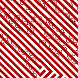 Cane Stripe Spiral Whimsical Holiday Charm(Red)