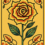 Artisan Bloom Lavatory Floor Accent(Yellow)