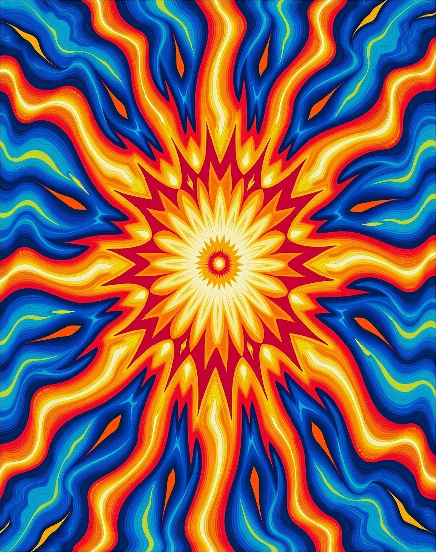 Dazzling Prismatic Explosion Distinctive Handwoven Treasure (Yellow) - ODIKA