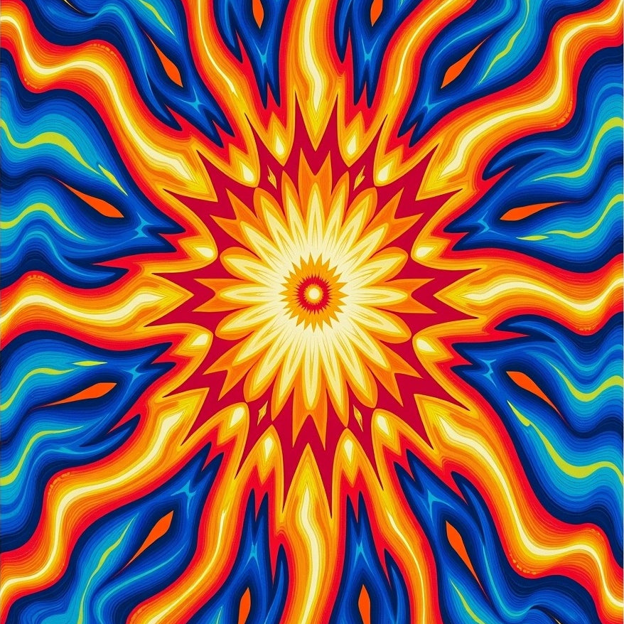 Dazzling Prismatic Explosion Distinctive Handwoven Treasure (Yellow) - ODIKA