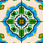 Mosaic Tile Kaleidoscope Foldable Accent (Green) - ODIKA