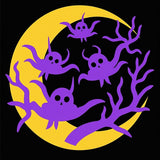 Haunted Night Welcoming Doorstep(Black)