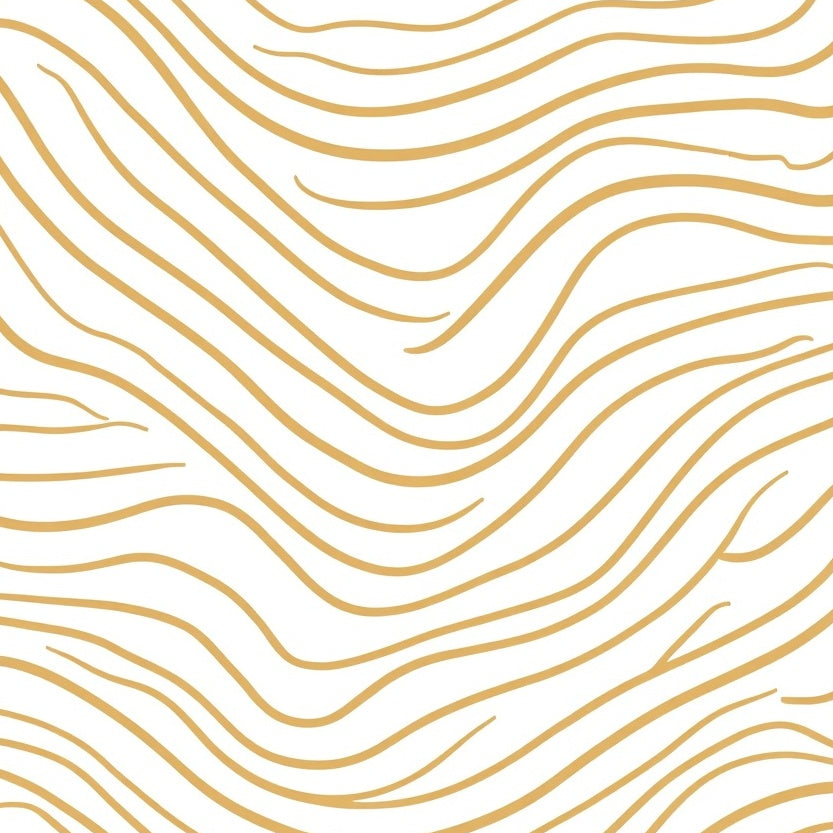 Undulating Wave High Textured Modern Abstract Design (Gold) - ODIKA