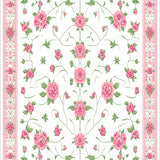 Radiant Light Pink Floral Artistry(White)