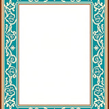 Classic Framed Damask Vintage Inspired Artisan (Brown)