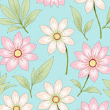 Blooming Lotus Petal Interlocking Floral Art(Blue)