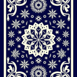 Yuletide Slip Resistant Decorative Floor(Blue)