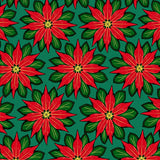 Vintage Poinsettia Bloom Festive Holiday(Red)