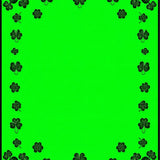 Stylish Abstract Shamrock Composition(Green)
