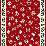 Joyful Celebration Nordic Frosty Flake Accent(Red)