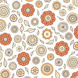 Boho Enchanted Garden Decorative Artistic Creation (Orange)
