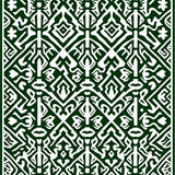 Herringbone Zigzag Retro Vintage Boho (Green)