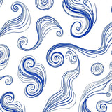 Bohemian Spiral Galaxy Textured with Swirling(Blue)