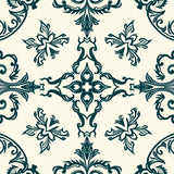 Vintage Damask Scroll with Paisley Accent Details(Ivory)