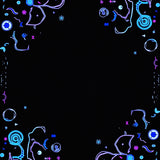 Enchanted Night Sky with Twinkling Stars and Lunar Motifs(Blue)