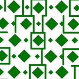 Retro Grid Maze Funky Pop Artistic Statement(Green)