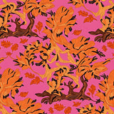 Autumn Jungle Wilderness Sunset Scenery(Pink)