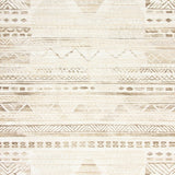 Boho Chic Area Textured Geometric Design(Beige)