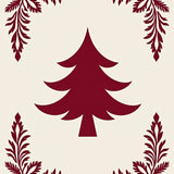 Heritage Noel Pathway Embellishment Showcasing Elegant Tannenbaum(Red)