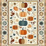 Boho Chic Thanksgiving Rug Pumpkin Spice & Everything Nice(Beige)