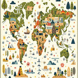 Adventure Time World Atlas Circle for Kids Play and Learn Sessions(Green)