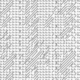 Classic Nordic Stripe Abstract Motif(Black)