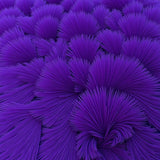 Luxurious Plush Shag Velvet Textured Touch Accent(Purple)