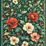 Artful Nature Scene in Vivid Hues(Green)