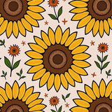 Fall Sunflower Field Medallion with Country Farmhouse Florals(Yellow)