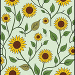 Pastoral Garden Adorned With Sunflower Embellishments (Yellow) - ODIKA