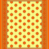 Honeycomb Hexagonal Design Throw with Nature Inspired Details(Orange)