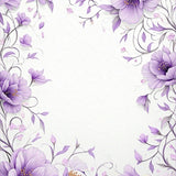 Contemporary Circular Flower(Purple)