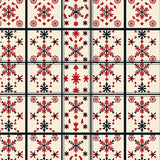 Frosted Yuletide Interlocking Plaid with Nordic Accents(Ivory)