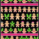 Peppermint Lane Gingerbread Gathering Whimsical(Brown)