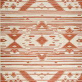 Beige Terracotta Diamond Linear Stripe Accents(Beige)